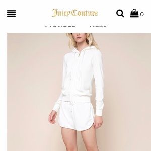 Juicy Couture White Zip Up Jacket